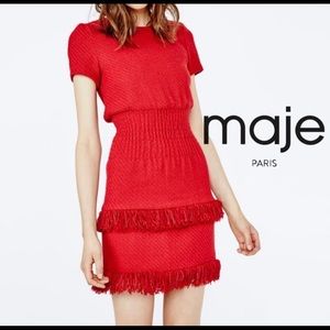Maje red dress
